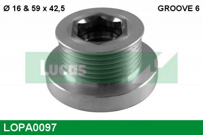 LUCAS ENGINE DRIVE lopa0097 -  Механизм свободного хода генератора